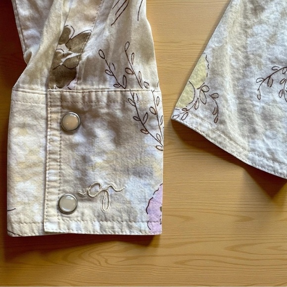 GUESS JEANS Floral Western Snap Button Shirt – Size XS (Fits Juniors XS) - Picture 5 of 12